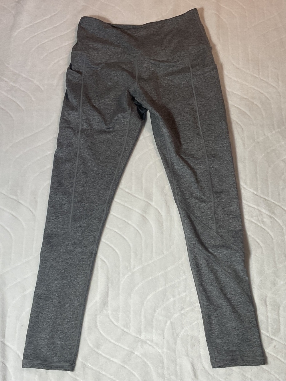Women’s ' High-Rise Gray Performance Leggings - Stretch Active Bottoms